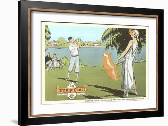 Golfing in Orlando, Florida-null-Framed Art Print