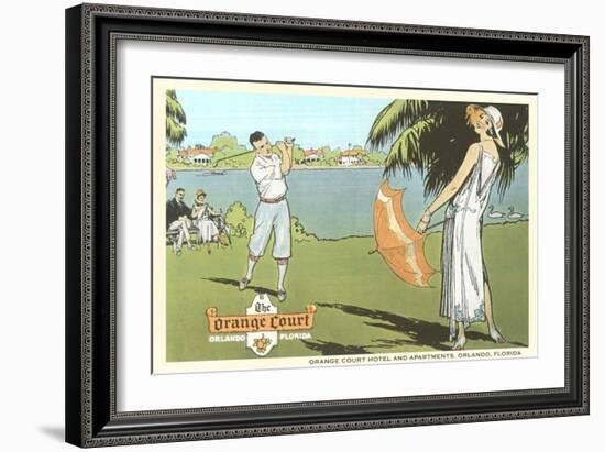 Golfing in Orlando, Florida-null-Framed Art Print