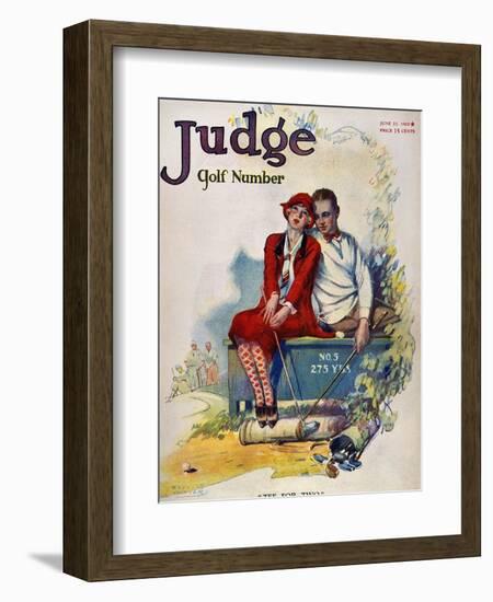 Golfing: Magazine Cover-null-Framed Premium Giclee Print