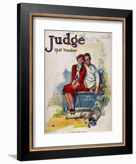 Golfing: Magazine Cover-null-Framed Premium Giclee Print