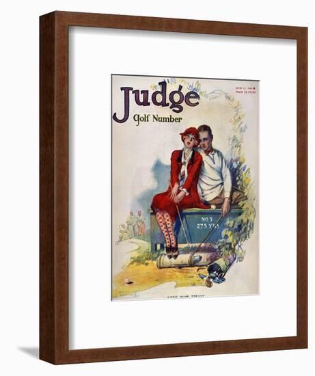 Golfing: Magazine Cover-null-Framed Premium Giclee Print