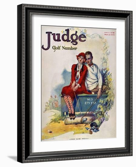 Golfing: Magazine Cover-null-Framed Giclee Print