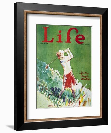 Golfing: Magazine Cover-Garrett Price-Framed Giclee Print