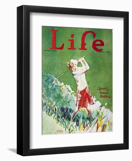 Golfing: Magazine Cover-Garrett Price-Framed Giclee Print