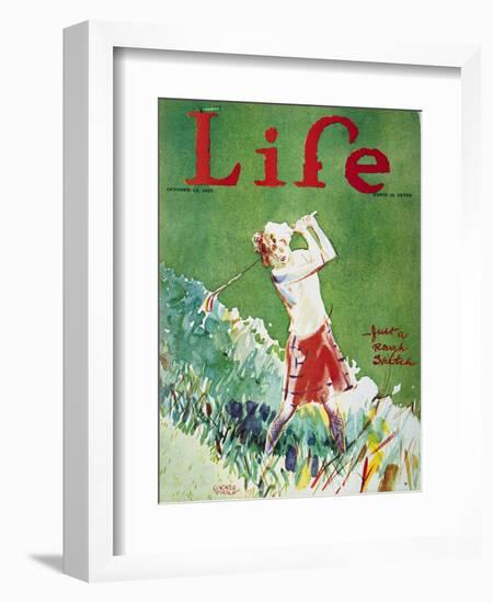 Golfing: Magazine Cover-Garrett Price-Framed Giclee Print