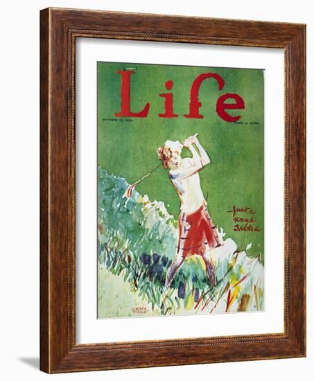 Golfing: Magazine Cover-Garrett Price-Framed Giclee Print