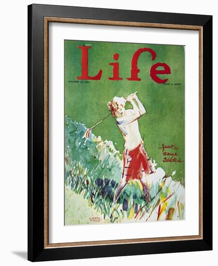 Golfing: Magazine Cover-Garrett Price-Framed Giclee Print