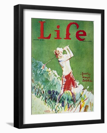 Golfing: Magazine Cover-Garrett Price-Framed Giclee Print