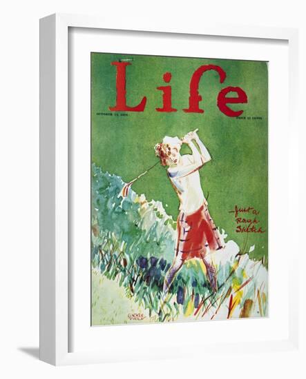 Golfing: Magazine Cover-Garrett Price-Framed Giclee Print