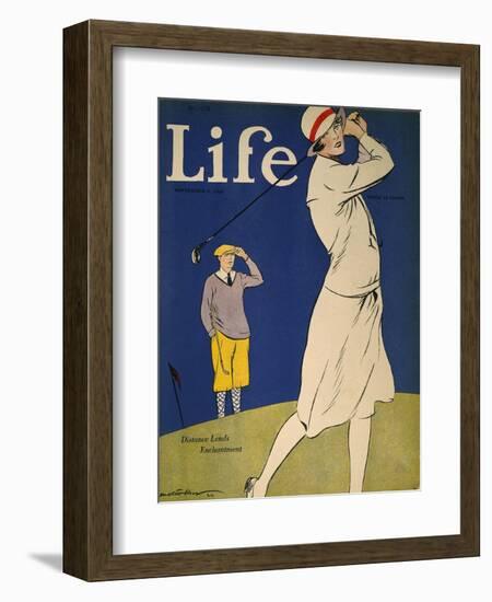 Golfing: Magazine Cover-null-Framed Premium Giclee Print