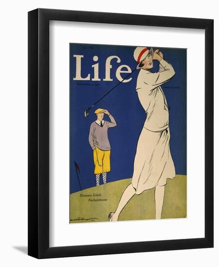 Golfing: Magazine Cover-null-Framed Premium Giclee Print