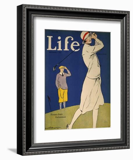 Golfing: Magazine Cover-null-Framed Premium Giclee Print