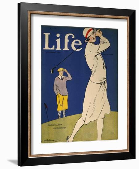 Golfing: Magazine Cover-null-Framed Giclee Print