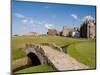 Golfing the Swilcan Bridge on the 18th Hole, St Andrews Golf Course, Scotland-Bill Bachmann-Mounted Photographic Print