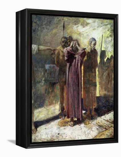 Golgotha, 1892-93-Nikolai Nikolaevich Ge-Framed Premier Image Canvas