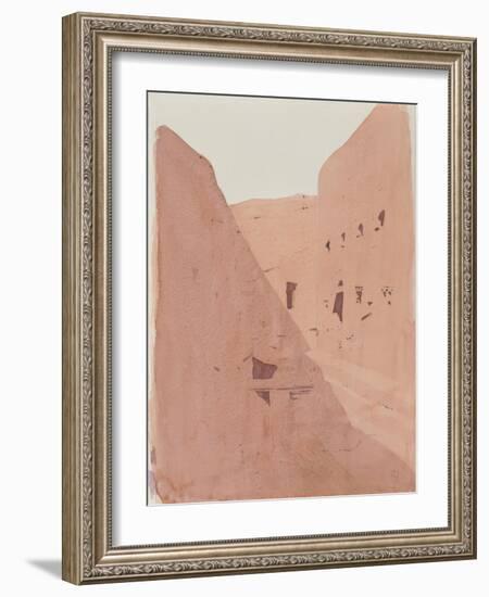 Golgotha, Lalibela, Ethiopia, 1996 (Watercolour on Paper)-Charlie Millar-Framed Giclee Print