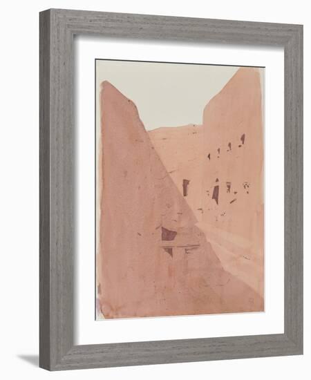 Golgotha, Lalibela, Ethiopia, 1996 (Watercolour on Paper)-Charlie Millar-Framed Giclee Print