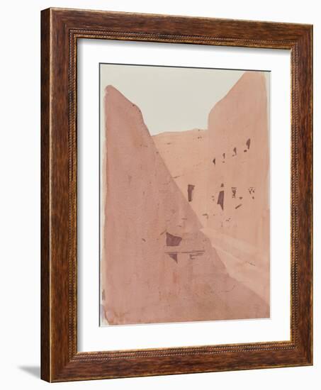 Golgotha, Lalibela, Ethiopia, 1996 (Watercolour on Paper)-Charlie Millar-Framed Giclee Print