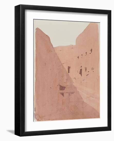 Golgotha, Lalibela, Ethiopia, 1996 (Watercolour on Paper)-Charlie Millar-Framed Giclee Print