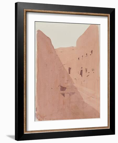 Golgotha, Lalibela, Ethiopia, 1996 (Watercolour on Paper)-Charlie Millar-Framed Giclee Print