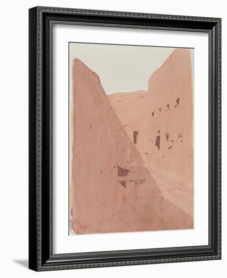 Golgotha, Lalibela, Ethiopia, 1996 (Watercolour on Paper)-Charlie Millar-Framed Giclee Print