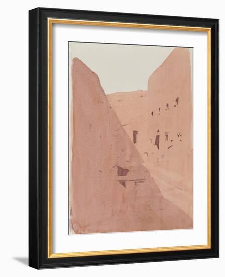 Golgotha, Lalibela, Ethiopia, 1996 (Watercolour on Paper)-Charlie Millar-Framed Giclee Print