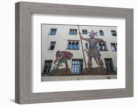 Goliath House, Regensburg, Bavaria, Germany-Michael Runkel-Framed Photographic Print