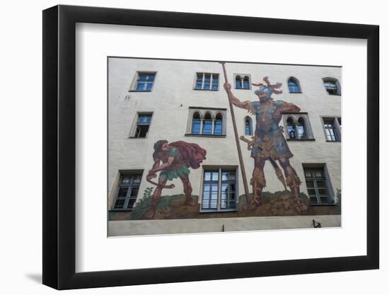 Goliath House, Regensburg, Bavaria, Germany-Michael Runkel-Framed Photographic Print