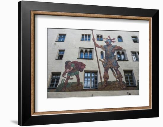 Goliath House, Regensburg, Bavaria, Germany-Michael Runkel-Framed Photographic Print