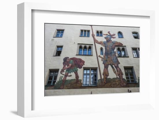 Goliath House, Regensburg, Bavaria, Germany-Michael Runkel-Framed Photographic Print