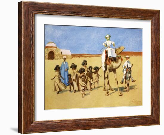 Gollywogs of the Desert', 1908-Lance Thackeray-Framed Giclee Print