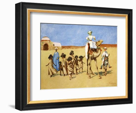 Gollywogs of the Desert', 1908-Lance Thackeray-Framed Giclee Print