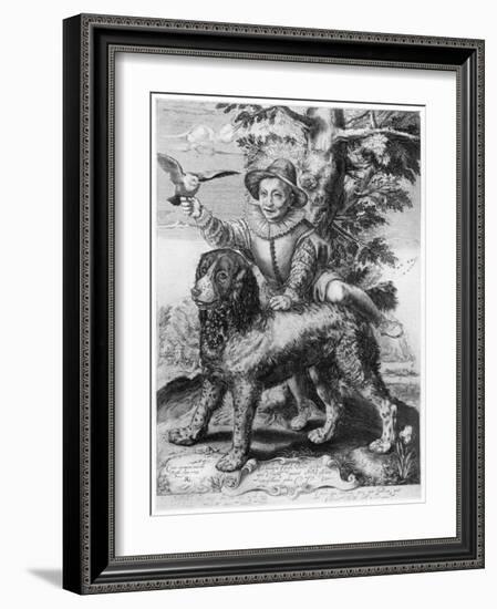 Goltzius's Engraving of the Son of His Friend, Theodore Frisius, Rome, 1599-Hendrik Goltzius-Framed Giclee Print