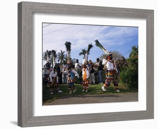 Gombey Dancers, Bermuda, Central America-Doug Traverso-Framed Photographic Print