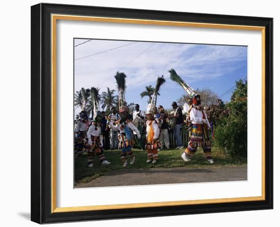 Gombey Dancers, Bermuda, Central America-Doug Traverso-Framed Photographic Print