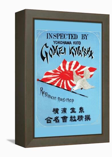 Gomei Kwaisha, Yokohama, Regiment Flag Chop-null-Framed Stretched Canvas