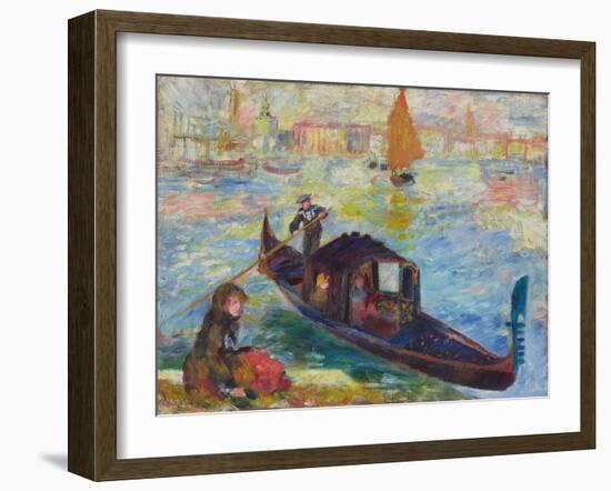 Gondel, Venedig. 1881-Pierre-Auguste Renoir-Framed Giclee Print