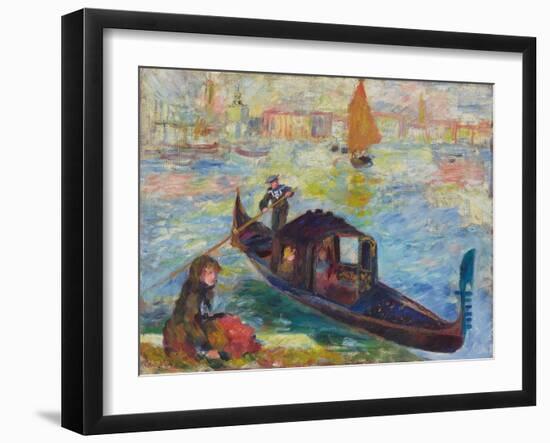 Gondel, Venedig. 1881-Pierre-Auguste Renoir-Framed Giclee Print