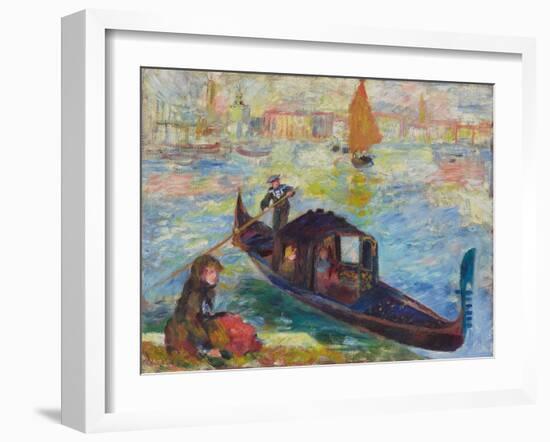Gondel, Venedig. 1881-Pierre-Auguste Renoir-Framed Giclee Print