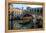 Gondola and Rialto Bridge Evening Light, Venice, Italy-Darrell Gulin-Framed Premier Image Canvas