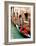 Gondola by a Brick Wall, Venice-Igor Maloratsky-Framed Art Print