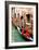 Gondola by a Brick Wall, Venice-Igor Maloratsky-Framed Art Print