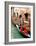 Gondola by a Brick Wall, Venice-Igor Maloratsky-Framed Art Print