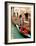 Gondola by a Brick Wall, Venice-Igor Maloratsky-Framed Art Print