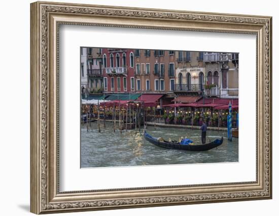 Gondola. Grand Canal. Venice, Italy-Tom Norring-Framed Photographic Print