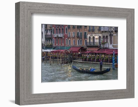 Gondola. Grand Canal. Venice, Italy-Tom Norring-Framed Photographic Print