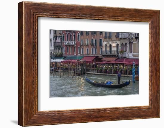 Gondola. Grand Canal. Venice, Italy-Tom Norring-Framed Photographic Print