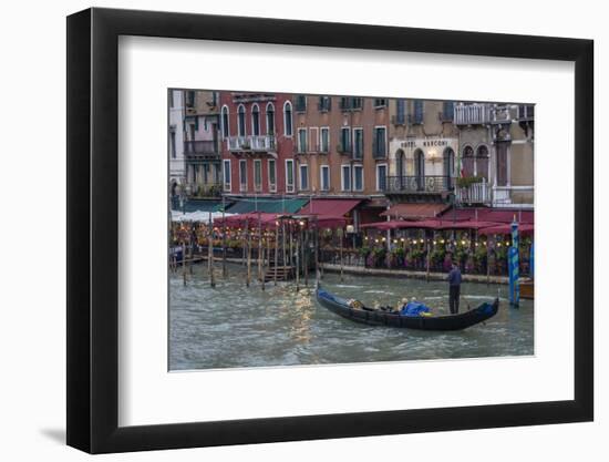 Gondola. Grand Canal. Venice, Italy-Tom Norring-Framed Photographic Print