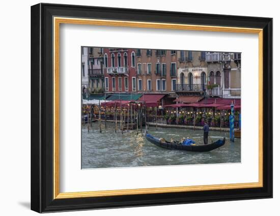 Gondola. Grand Canal. Venice, Italy-Tom Norring-Framed Photographic Print