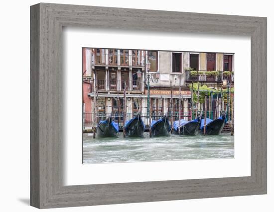 Gondola. Grand Canal. Venice, Italy-Tom Norring-Framed Photographic Print